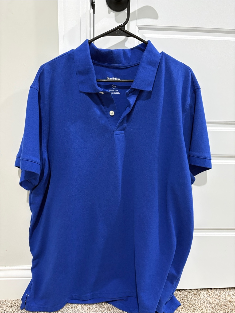 Goodfellow & Co Cobalt Blue Short Sleeve Polo